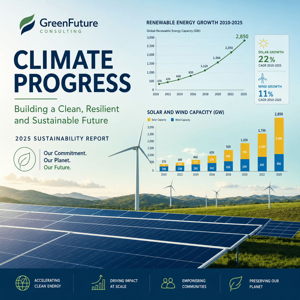 Climate report data visual made in Julius
