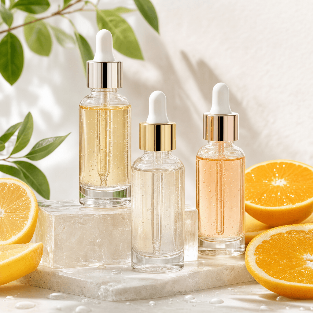Skincare campaign image made in Julius