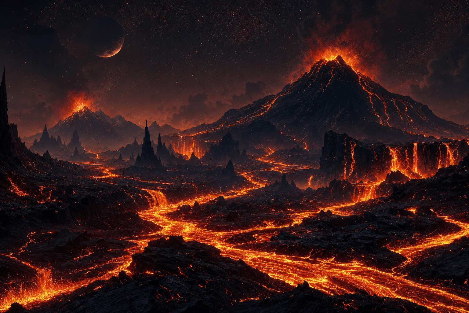 Volcano explosion