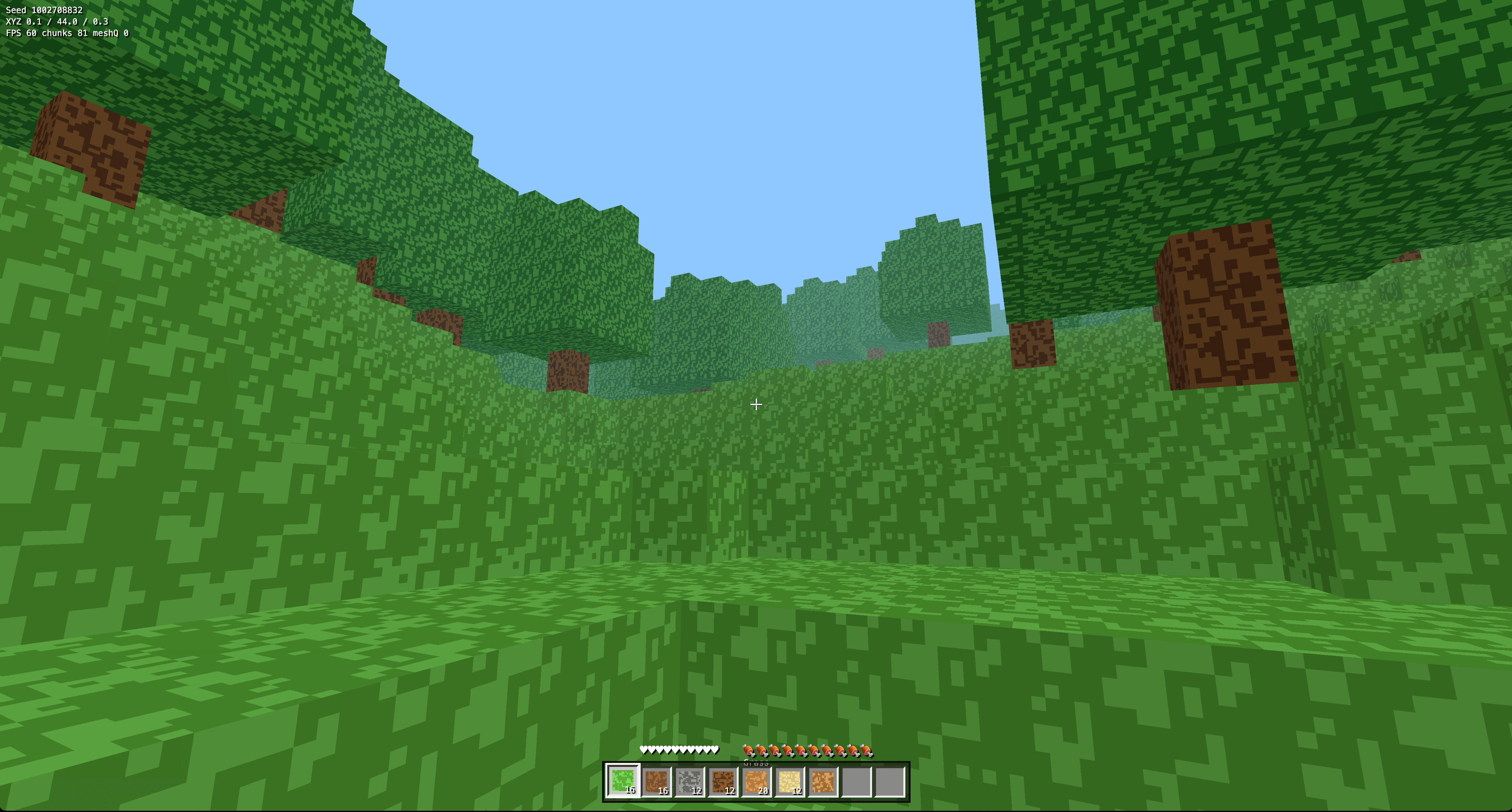 Minecraft-style game example website made in Julius
