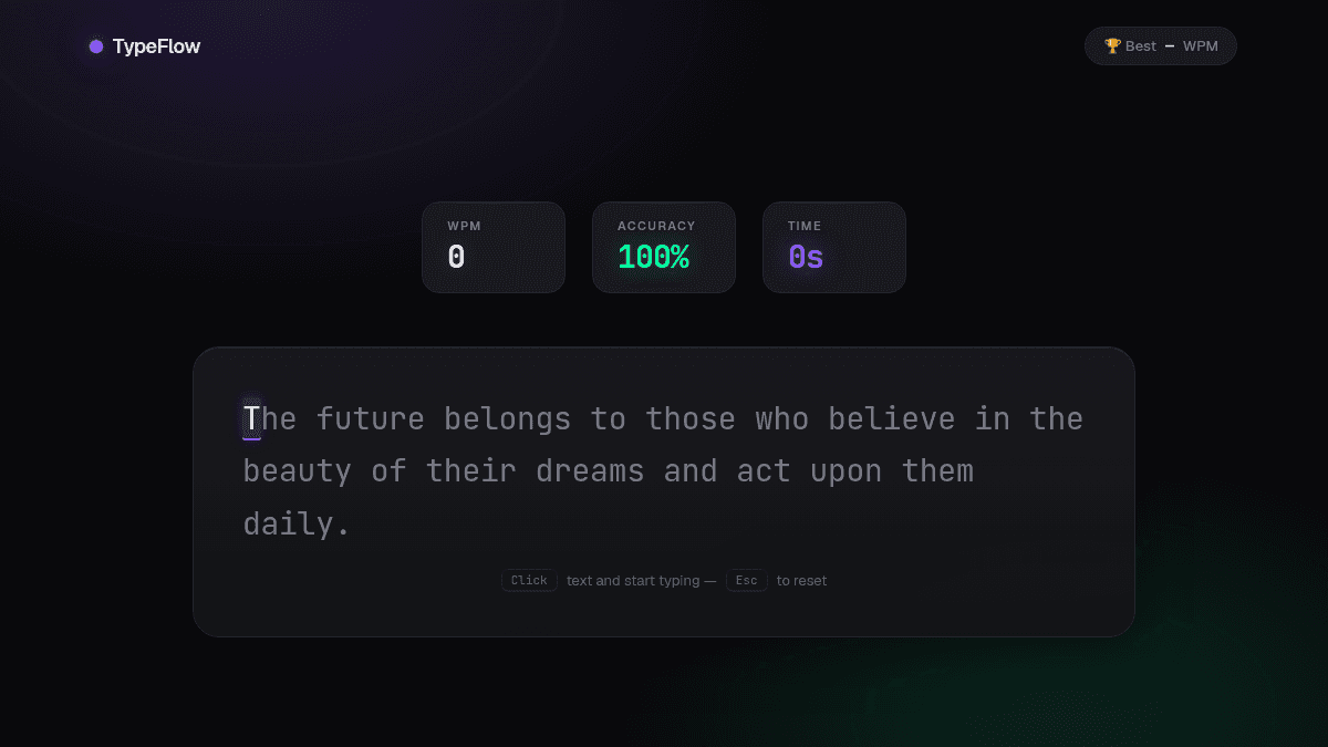 Interactive typing test web app built with Julius